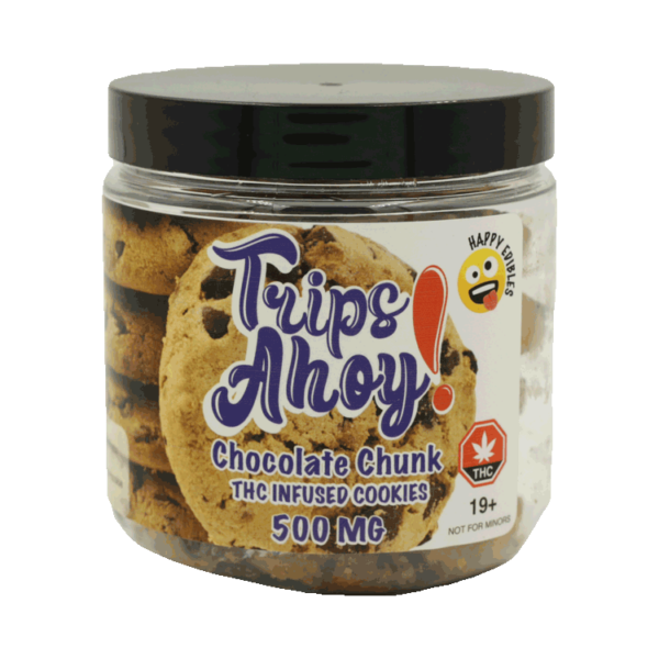 Trips Ahoy – Chocolate Chunk THC Infused Cookies – 500mg | Pink Joint Canada