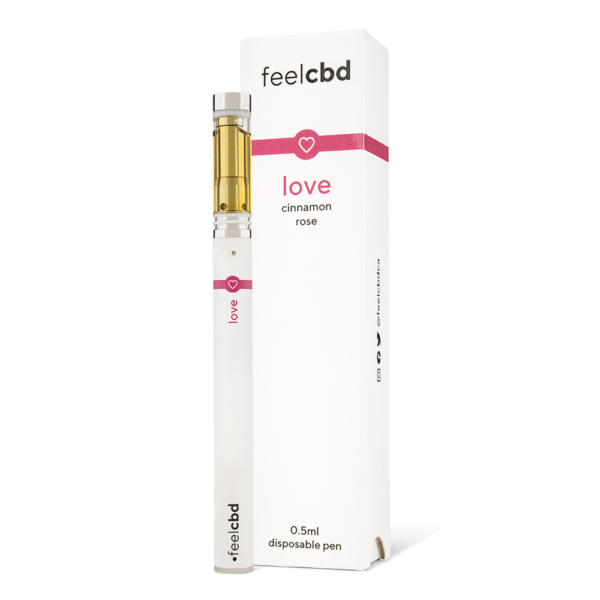 FeelCBD – Love – Dispsable CBD Vape Pen 0.5ml | Pink Joint Canada