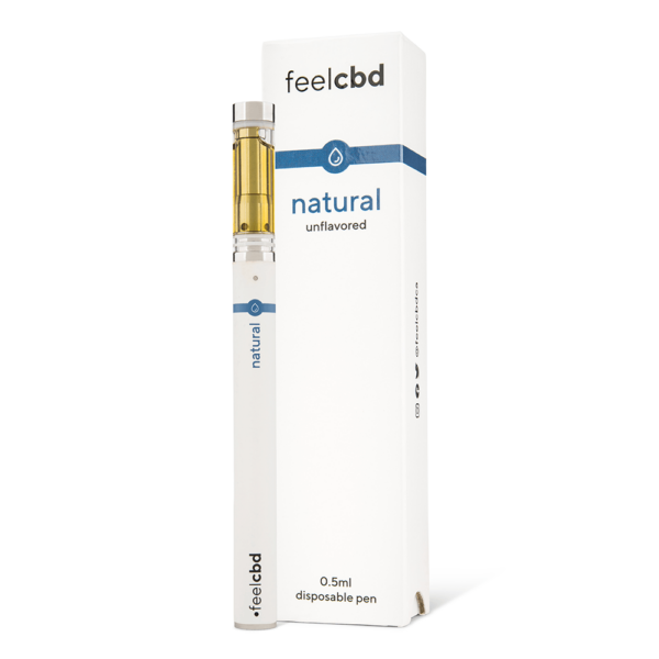 FeelCBD – Natural – Disposable CBD Vape Pen 0.5ml | Pink Joint Canada FeelCBD – Natural – Disposable CBD Vape Pen 0.5ml | Pink Joint Canada