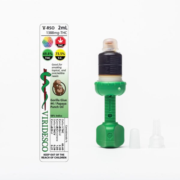 Viridesco – THC / RSO – Gorilla Punch – 2ml | Pink Joint Canada