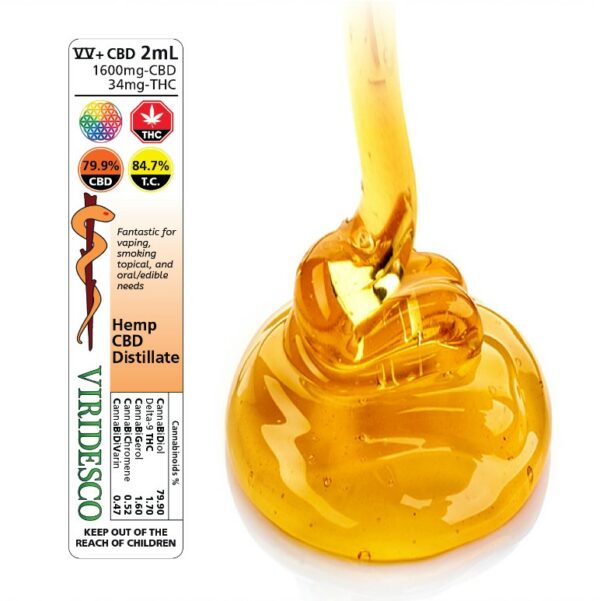 Viridesco – CBD Distillate – 2ml | Pink Joint Canada