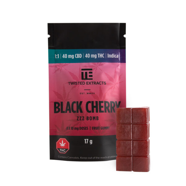 Twisted Extracts – Black Cherry 1:1 Zzz Bombs | Pink Joint Canada