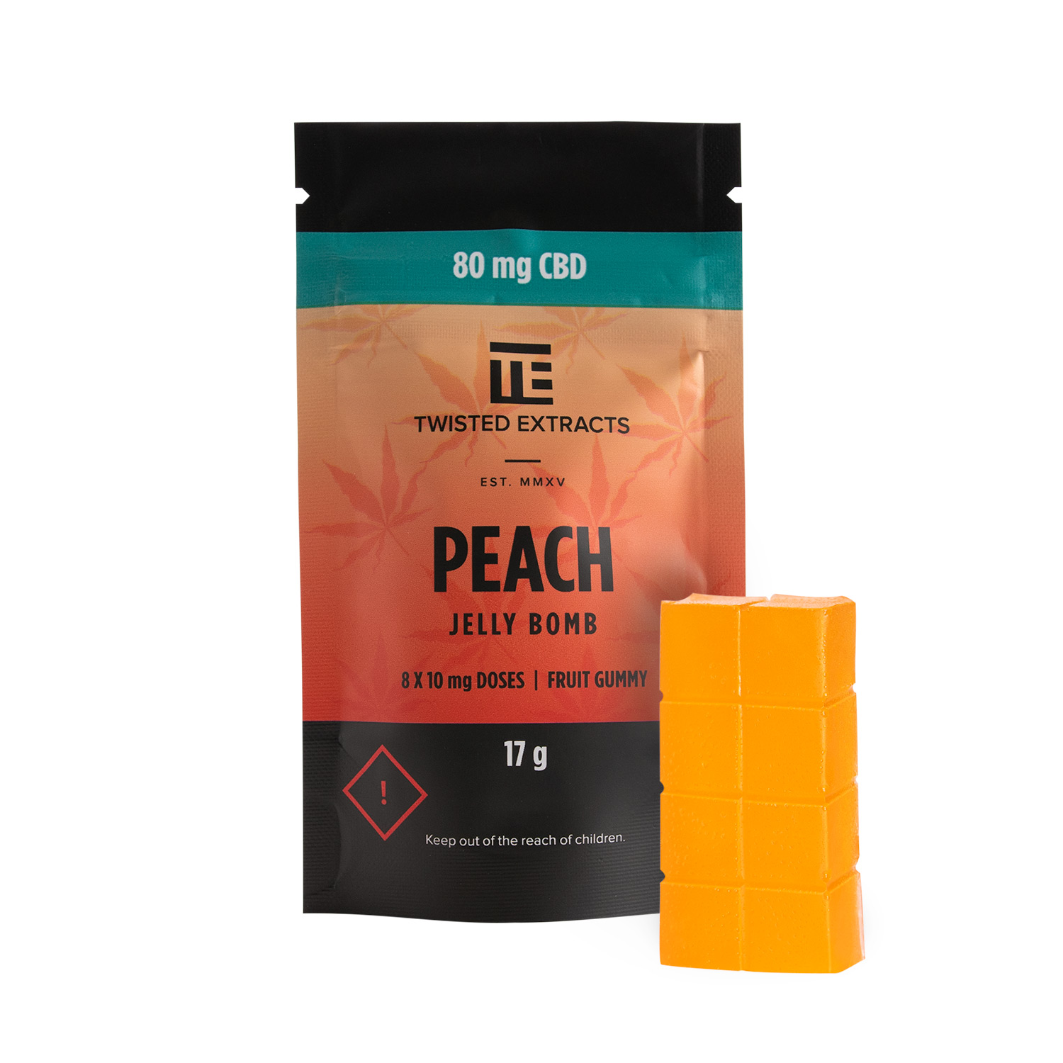 Twisted Extracts – Peach Jelly Bombs – CBD | Pink Joint Canada Twisted Extracts – Peach Jelly Bombs – CBD | Pink Joint Canada