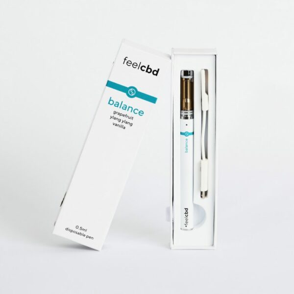 FeelCBD – Balance – Dispsable CBD Vape Pen 0.5ml | Pink Joint Canada