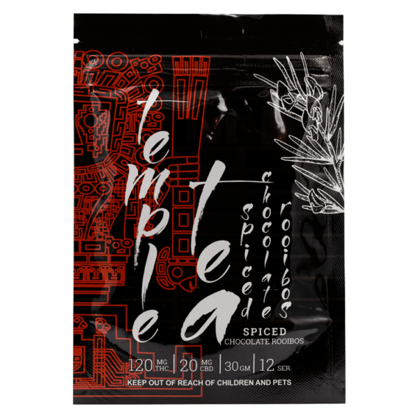 Temple Tea – Spiced Chocolate Rooibos – 120mg THC | Pink Joint Canada