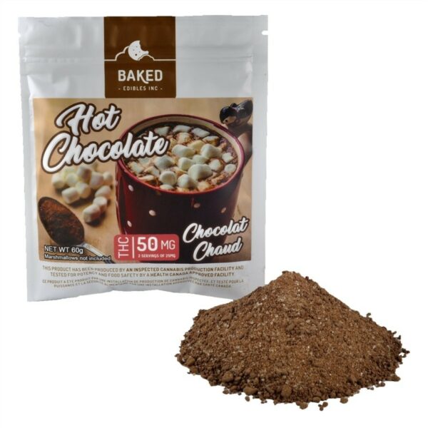 Baked Edibles – Hot Chocolate 50mg THC | Pink Joint Canada