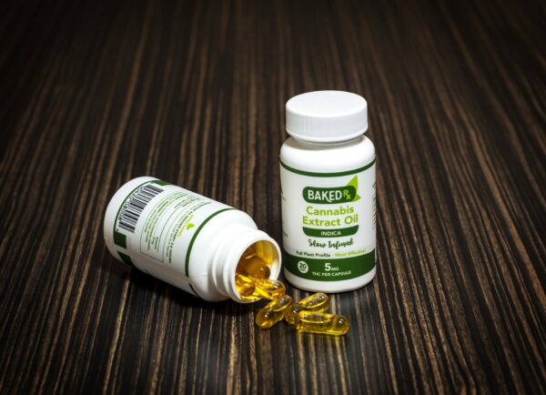 Baked Edibles -Indica Cannoil Capsules 5mg | Pink Joint Canada Baked Edibles -Indica Cannoil Capsules 5mg | Pink Joint Canada