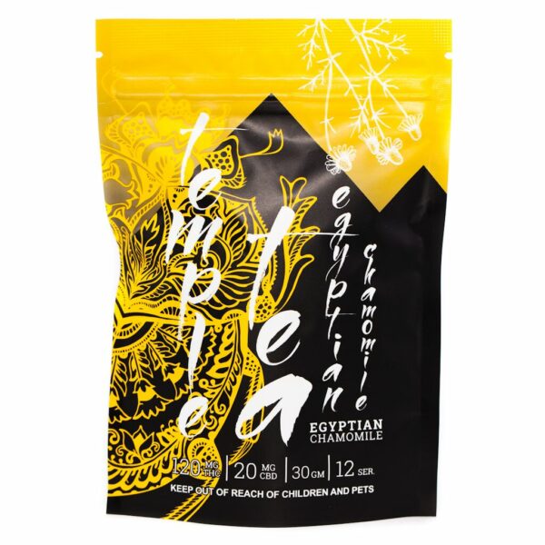 Temple Tea – Egyptian Chamomile – 120mg THC | Pink Joint Canada