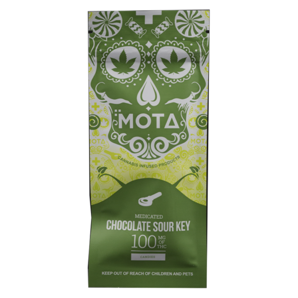 MOTA Edibles – Chocolate Sour Key – 100mg THC | Pink Joint Canada