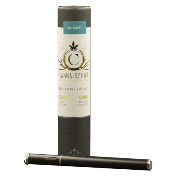 Cannaisseur – Disposable THC Distillate Pen – Blueberry 0.5ml | Pink Joint Canada