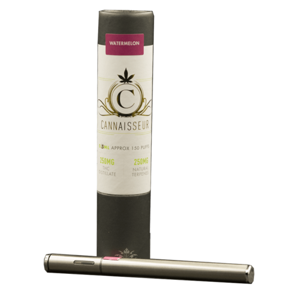 Cannaisseur – Disposable THC Distillate Pen – Watermelon 0.3ml | Pink Joint Canada