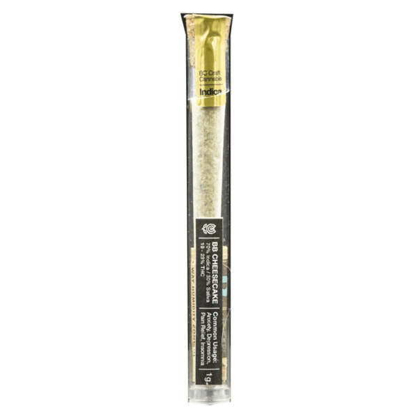 Flowerpwr – Pre-Roll – BB Cheesecake – 1g | Pink Joint Canada