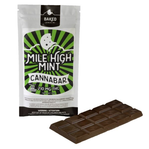 Baked Edibles – Mile High Mint Cannabar 210mg THC | Pink Joint Canada Baked Edibles – Mile High Mint Cannabar 210mg THC | Pink Joint Canada