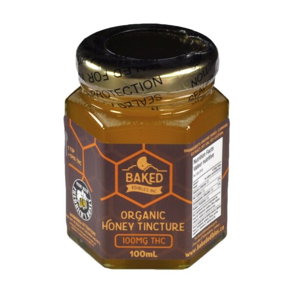 Baked Edibles – Organic Honey Tincture 100mg THC | Pink Joint Canada