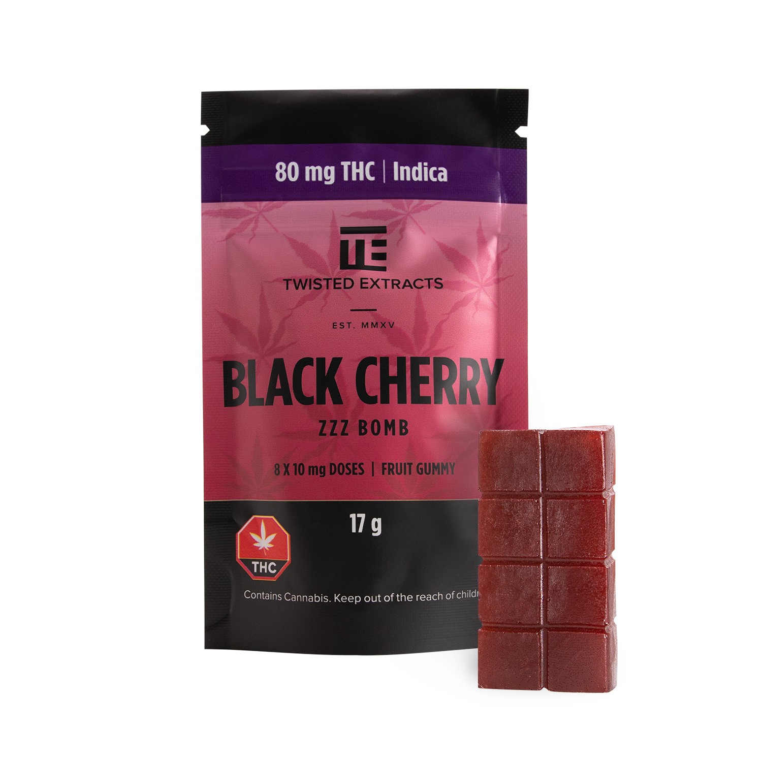 Twisted Extracts – Black Cherry – Zzz Bombs – 80mg THC | Pink Joint Canada Twisted Extracts – Black Cherry – Zzz Bombs – 80mg THC | Pink Joint Canada