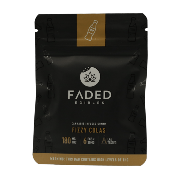 Faded Edibles – Fizzy Colas – 180mg | Pink Joint Canada Faded Edibles – Fizzy Colas – 180mg | Pink Joint Canada