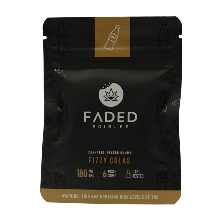 Faded Edibles – Fizzy Colas – 180mg | Pink Joint Canada Faded Edibles – Fizzy Colas – 180mg | Pink Joint Canada