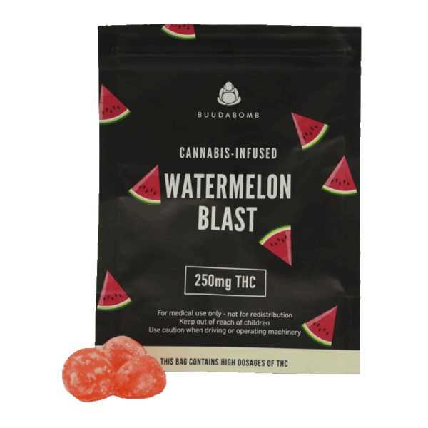 Buudabomb – Watermelon Blast – 250mg | Pink Joint Canada