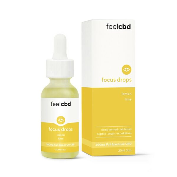 FeelCBD – Focus Drops – CBD Tincture 300mg | Pink Joint Canada