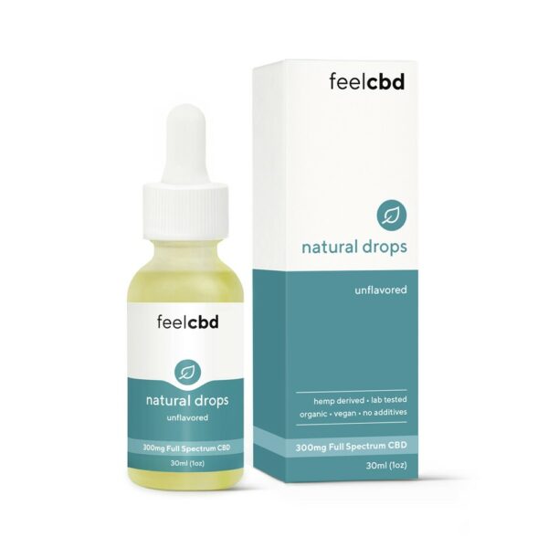 FeelCBD – Natural Drops – CBD Tincture 300mg | Pink Joint Canada