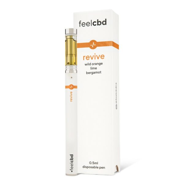 FeelCBD – Revive – Dispsable CBD Vape Pen 0.5ml | Pink Joint Canada