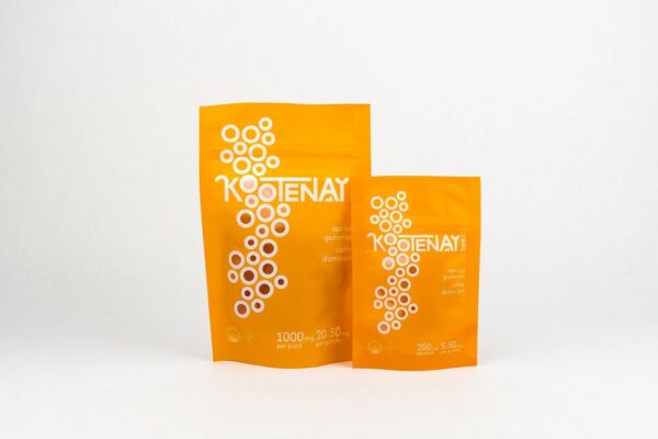 Kootenay Labs – Sativa Gummies – Apricot – 250mg THC | Pink Joint Canada