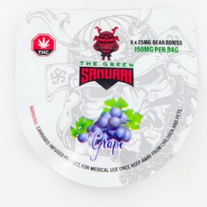 The Green Samurai – Grape Gummies – 150mg | Pink Joint Canada