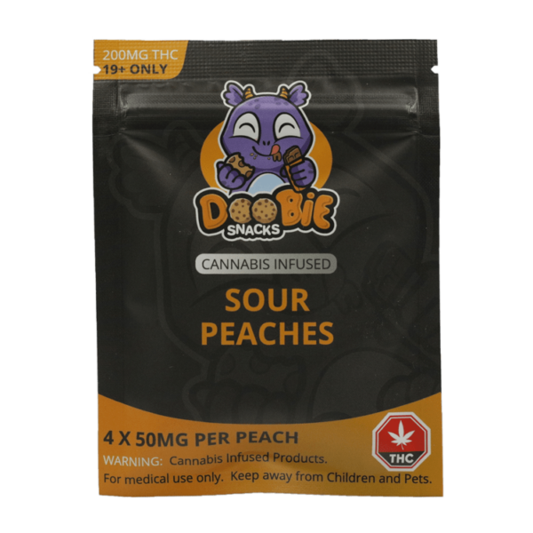 Doobie Snacks – CBD Sour Gummy Bears – 150mg CBD | Pink Joint Canada