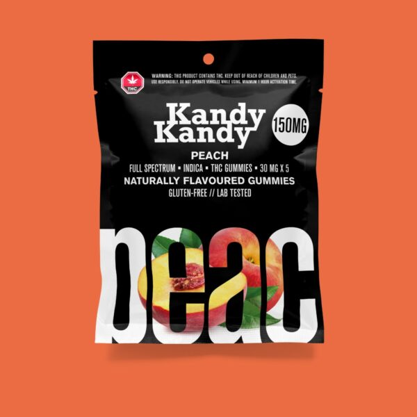 Kandy Kandy – Peach Gummies | Pink Joint Canada