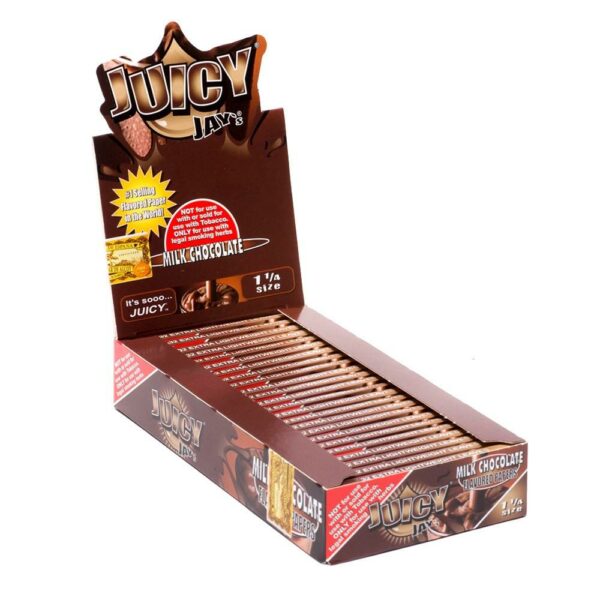 Juicy Jay’s – Hemp Papers (1.25 Inch) – Milk Chocolate | Pink Joint Canada