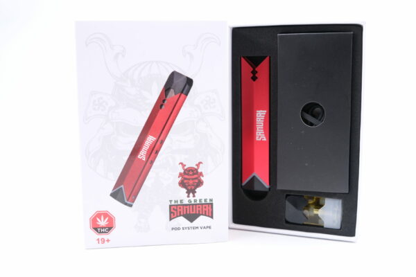 The Green Samurai – LED Vape Kit – 1ml THC | Pink Joint Canada