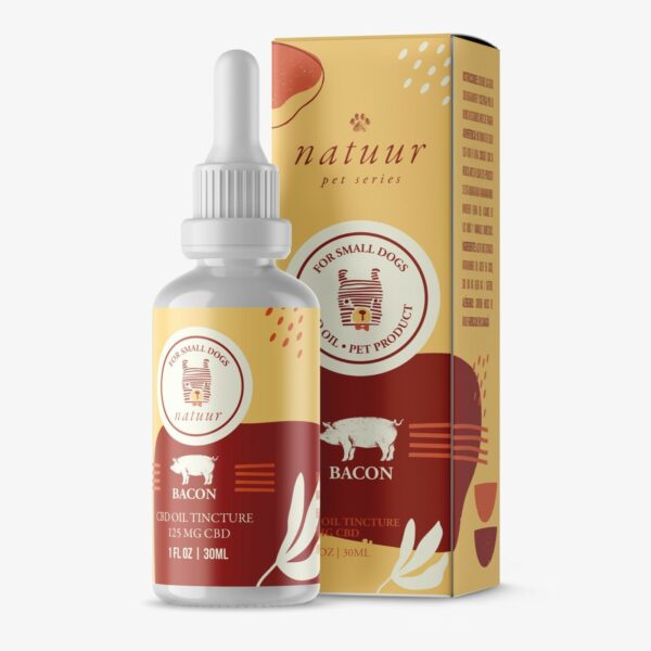 Natuur – Pet Series – CBD Oil For Small Dogs – Bacon Flavour – 125mg | Pink Joint Canada