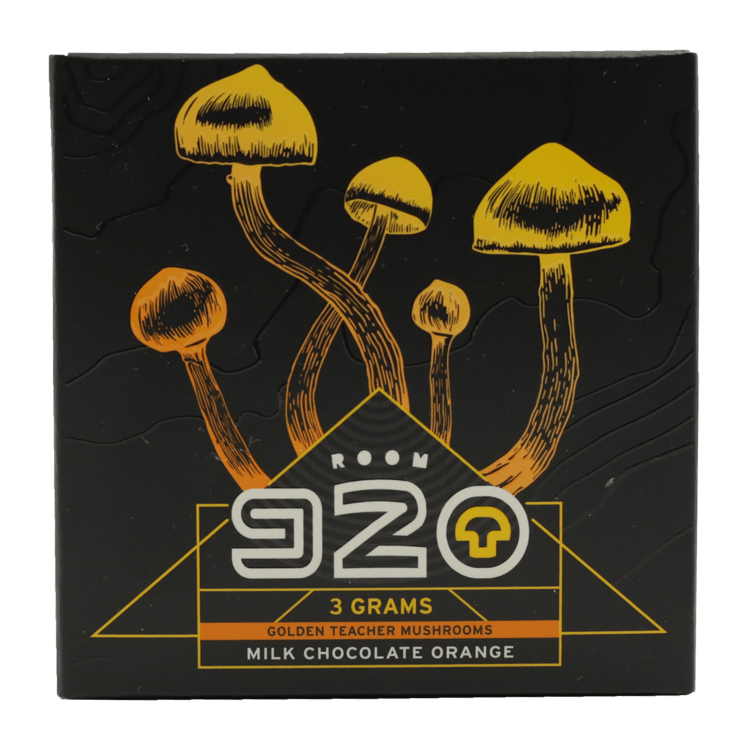 Room 920 – Mushroom Chocolate Bar – Milk Chocolate Orange – 3 grams | Pink Joint Canada Room 920 – Mushroom Chocolate Bar – Milk Chocolate Orange – 3 grams | Pink Joint Canada