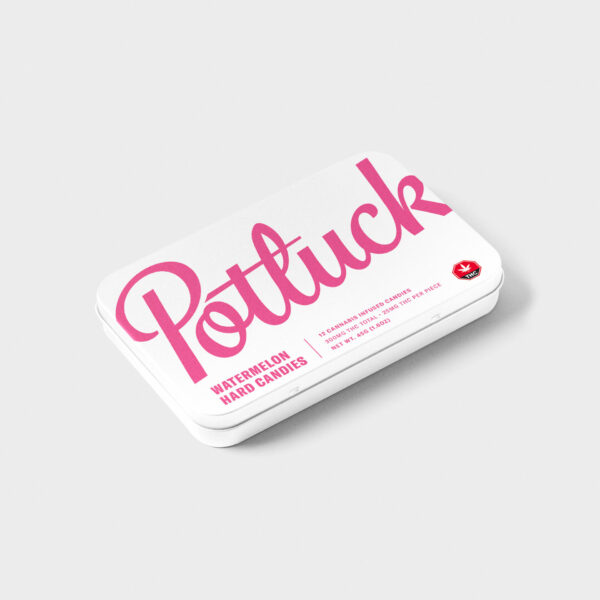 Potluck – Hard Candy – Watermelon – 300mg THC | Pink Joint Canada