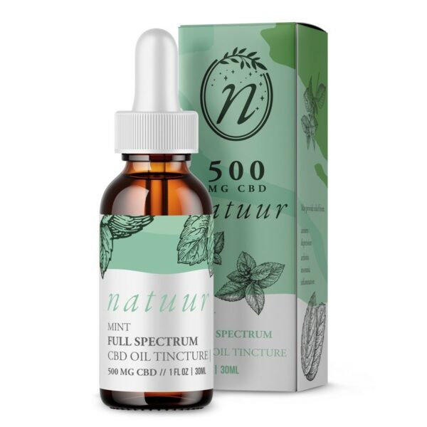 Natuur – Full Spectrum CBD Oil Tincture – Mint | Pink Joint Canada