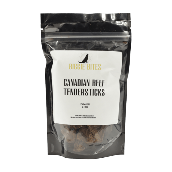 Biggie Bites – Canadian Beef Tendersticks – 250mg CBD | Pink Joint Canada