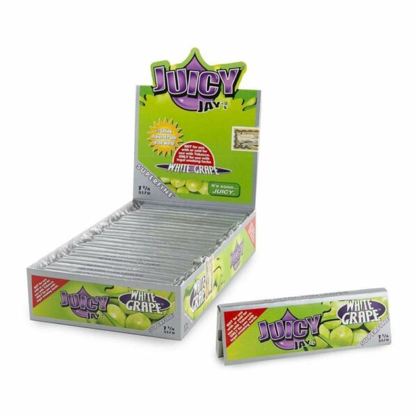Juicy Jay’s – Hemp Papers (1.25 inch) – White Grape | Pink Joint Canada