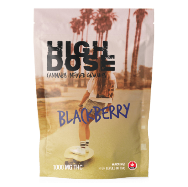 High Dose – cannabis Infused Gummies – Blackberry – 1000mg/1500mg | Pink Joint Canada