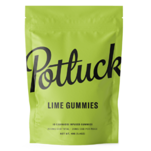 Potluck Extracts – Lime Gummies (CBD) – 200mg | Pink Joint Canada