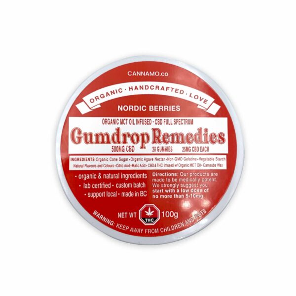 Gumdrop Remedies – Nordic Berries – 500mg CBD | Pink Joint Canada