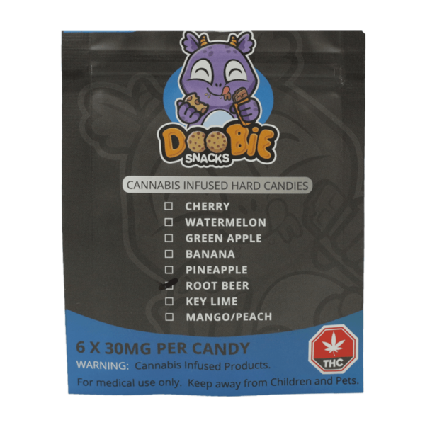 Doobie Snacks – Hard Candies – 180mg THC | Pink Joint Canada