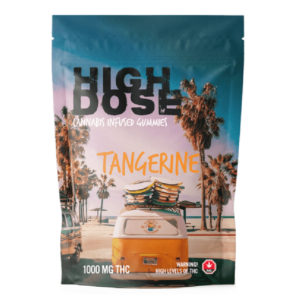 High Dose – cannabis Infused Gummies – Tangerine – 1000mg/1500mg | Pink Joint Canada