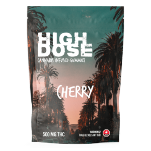 High Dose – cannabis Infused Gummies – Cherry – 500mg/1000mg | Pink Joint Canada