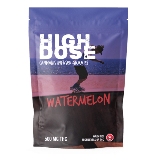 High Dose – cannabis Infused Gummies – Watermelon – 500mg/1000mg | Pink Joint Canada