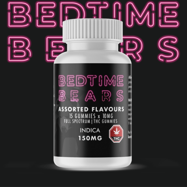 Bedtime Bears – Indica (150mg) | Pink Joint Canada
