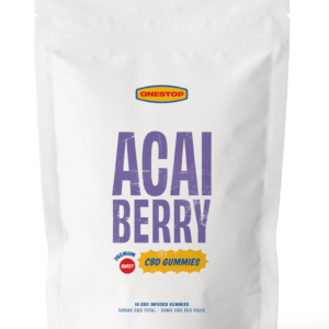 OneStop – Açai Berry CBD Gummies 500mg | Pink Joint Canada