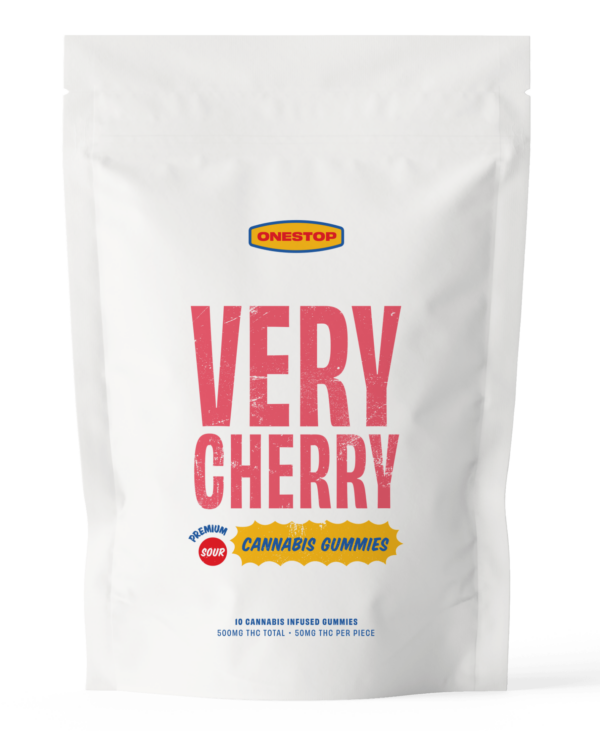 Onestop – Very Cherry THC Gummies 500mg | Pink Joint Canada